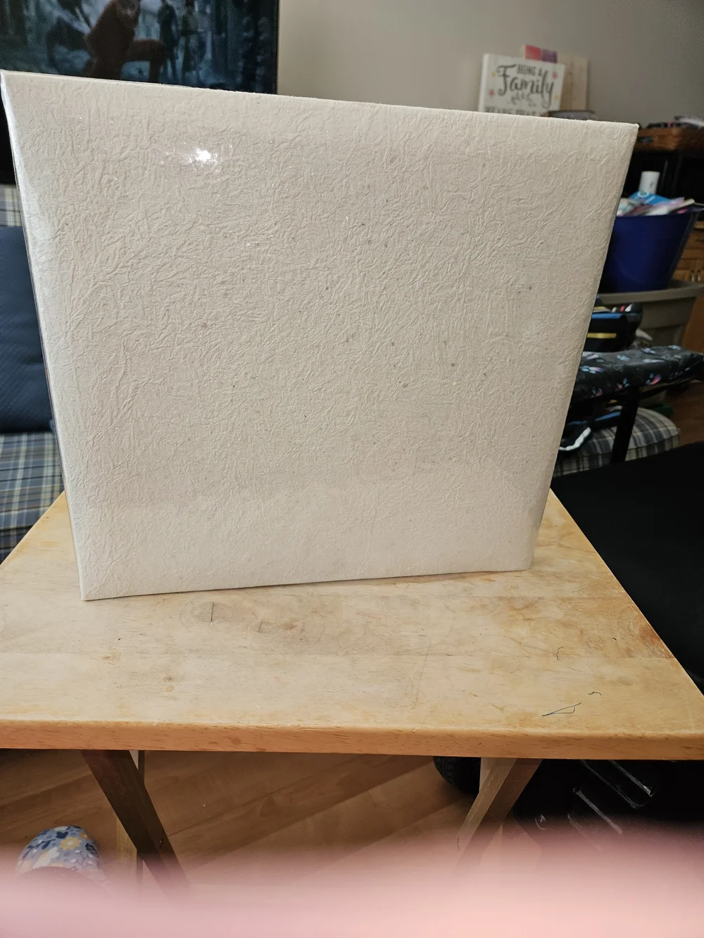 Classic Cream Wedding Photo Album with Ribbon Accent